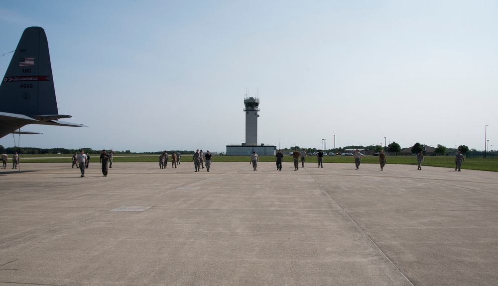 179th Airlift Wing Participates in FOD Walk