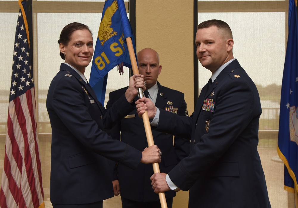 81st SFS welcomes new commander