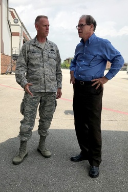 Senator Mike Braun makes first visit to Grissom