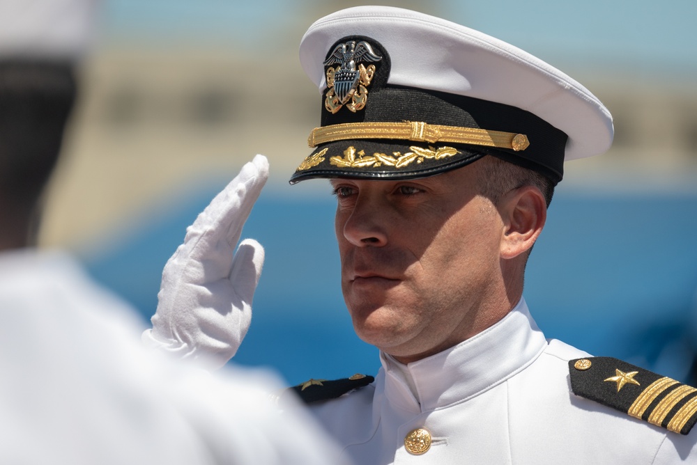 USS North Carolina Holds Change of Command