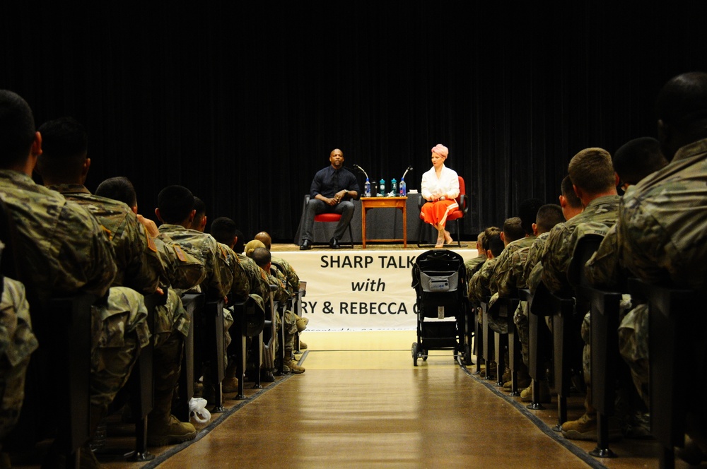 Terry Crews talks SHARP with 2IDRUCD Soldiers