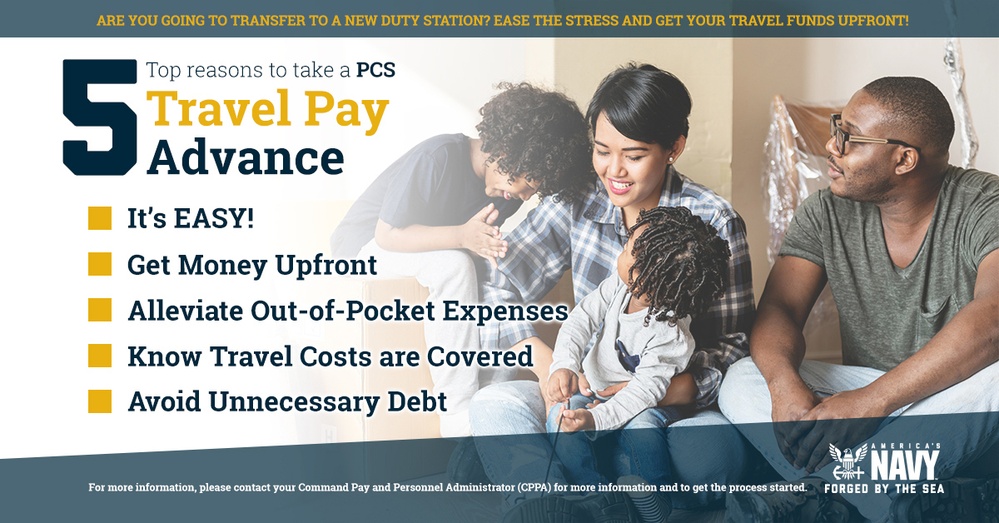 Five Top Reasons to Take a PCS Travel Pay Advance