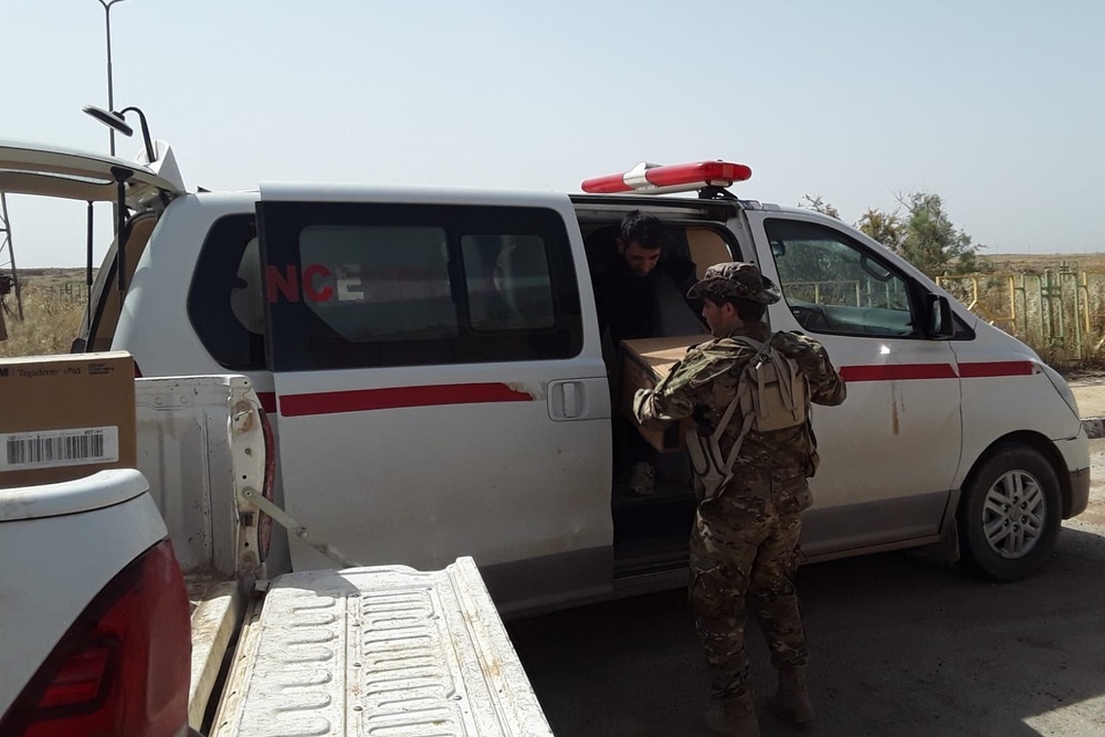 Syrian Democratic Forces Members Deliver Critical Medical Supplies