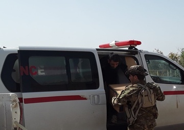 Syrian Democratic Forces Members Deliver Critical Medical Supplies
