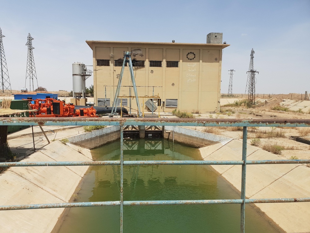 U.S. Military Civil Engineers Assist Deir ez-Zor Civil Council Engineers with Suwar Water Pump Station