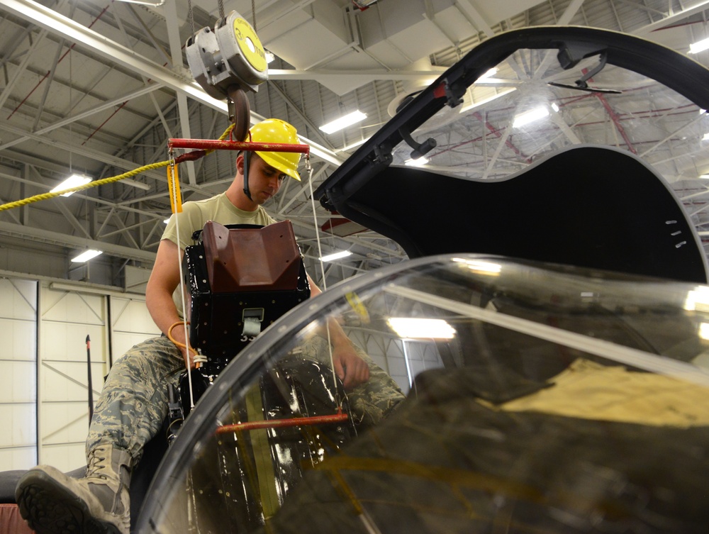 9th MXS egress shop upgrades ejection seat