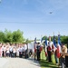 U.S. Air Force C-130 flys over ceremony