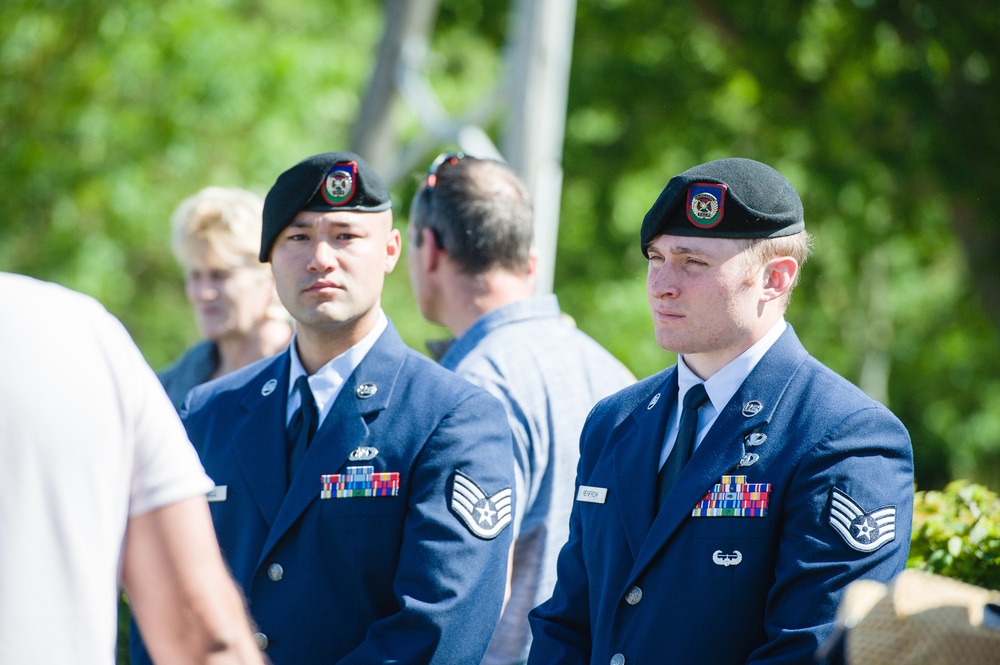 Airmen attend Ceremony in Bricquebec-en-Contin