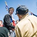 World War II Veterans greeted by participants