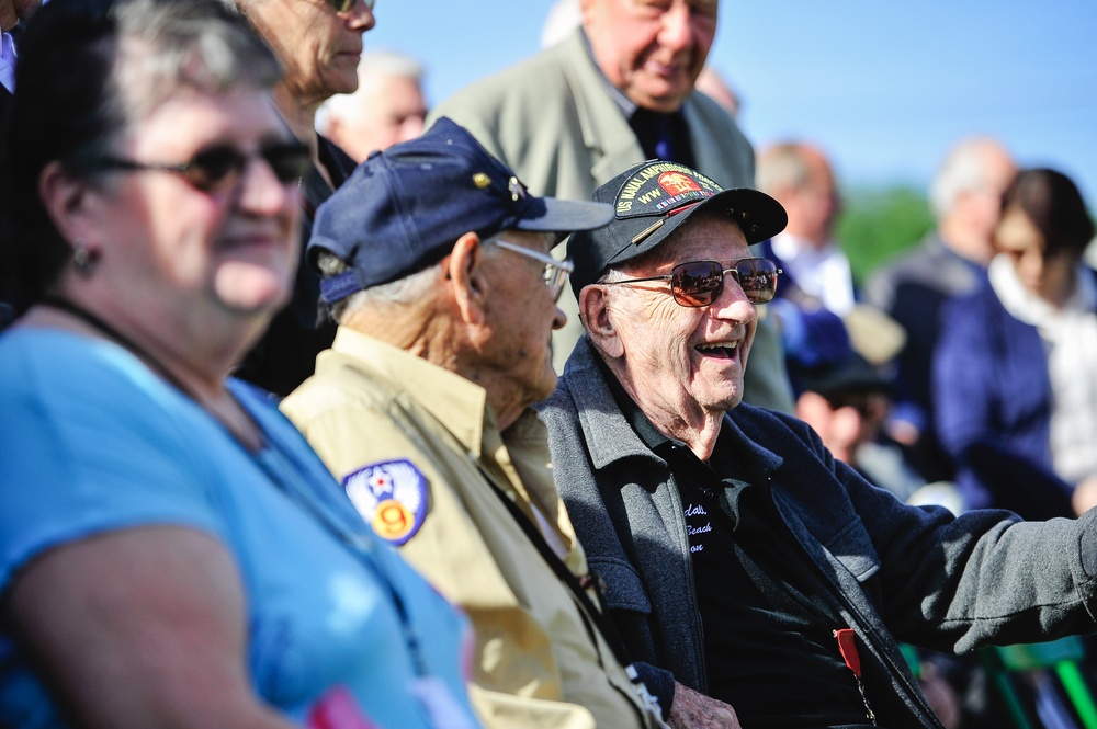 World War II Veterans enjoy a laugh