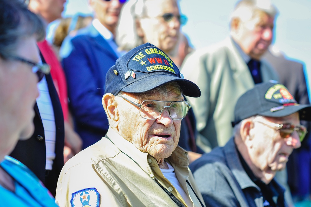 World War II veteran attends ceremony