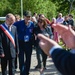 World War II veteran arrives at ceremony