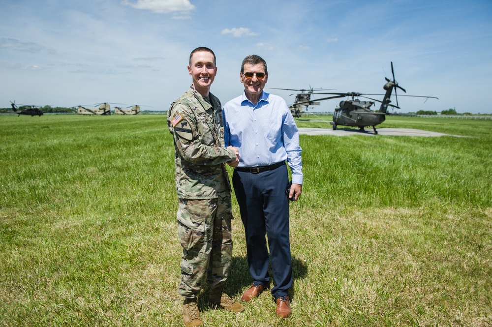 U.S. Army Captain with French Mayor
