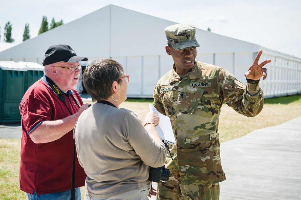 Army Lieutenant speaks with French Media