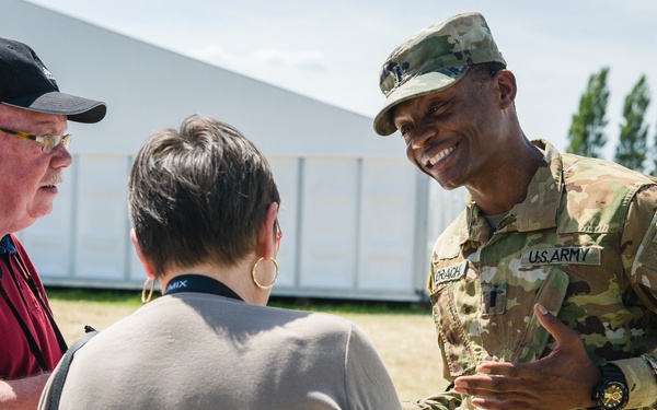 Lieutenant interviewed by French media