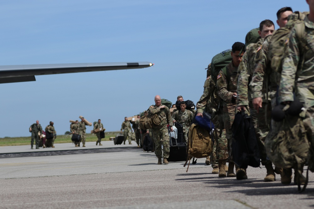 173rd Airbone Brigade Combat Team arrives for D-Day 75