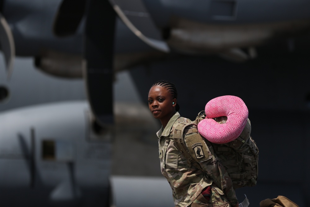 173rd Airbone Brigade Combat Team arrives for D-Day 75