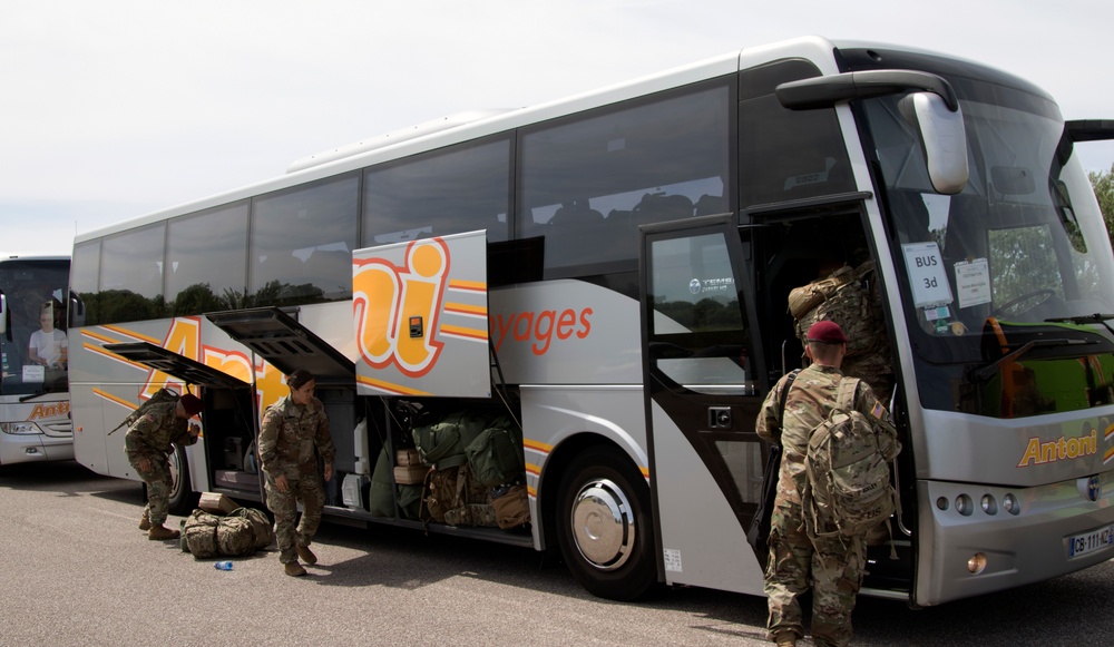 173rd Airbone Brigade Combat Team arrives for D-Day 75