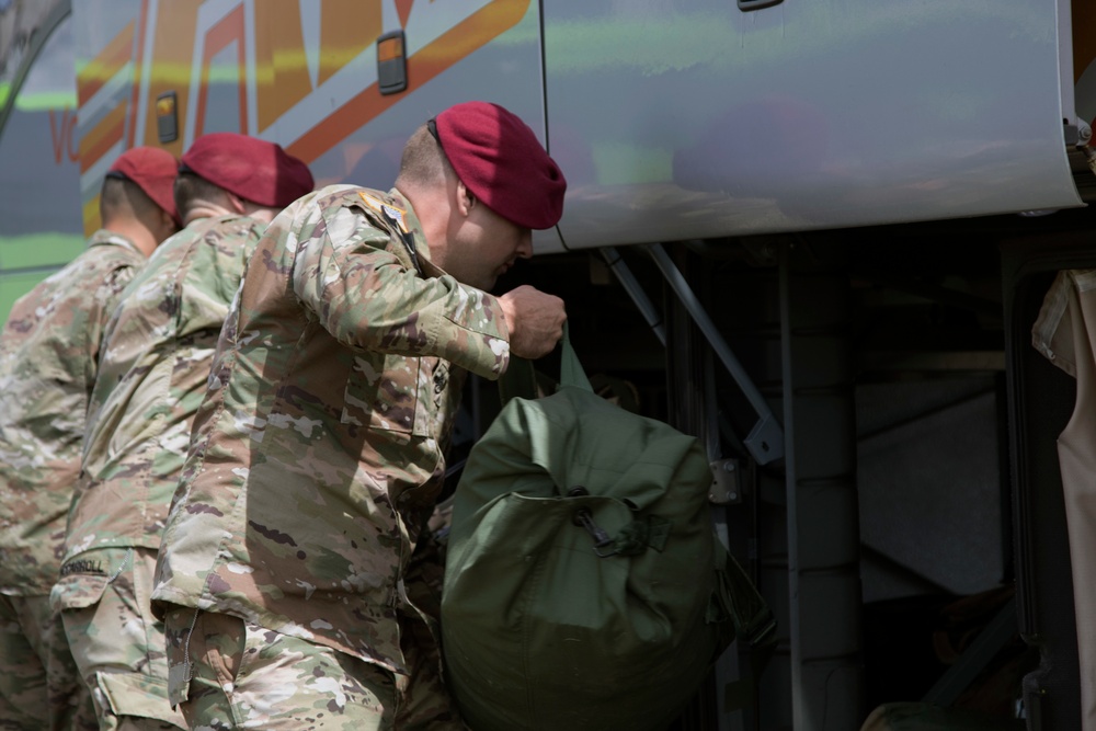 173rd Airbone Brigade Combat Team arrives for D-Day 75