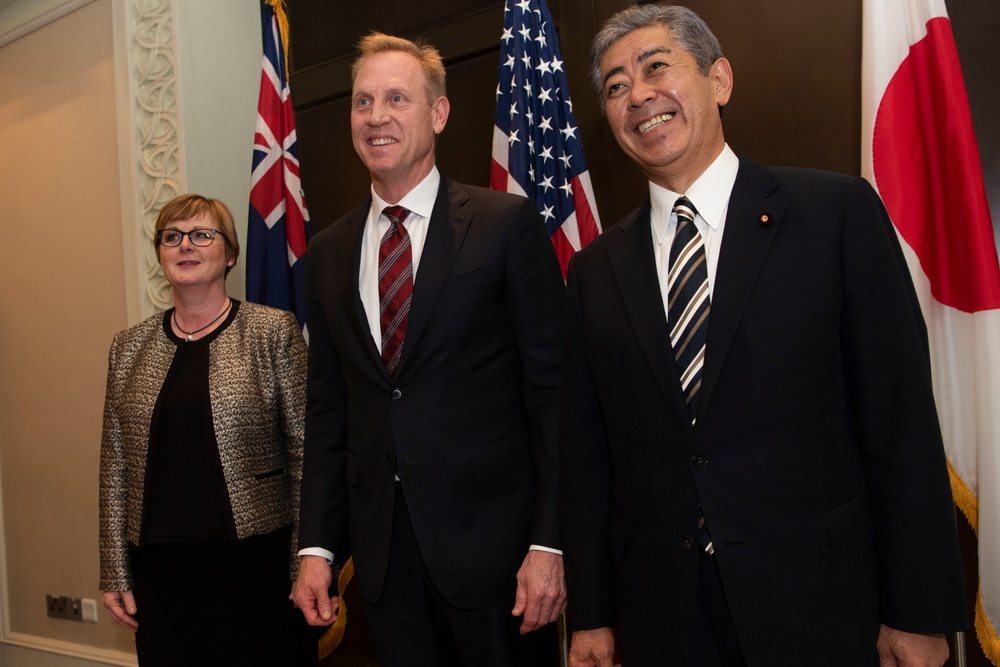 Acting Secretary of Defense Host Ministers of Defense for Australia and Japan