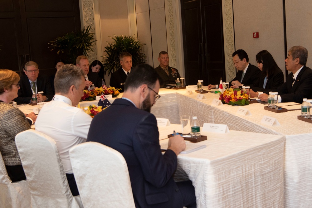 Acting Secretary of Defense Host Ministers of Defense for Australia and Japan