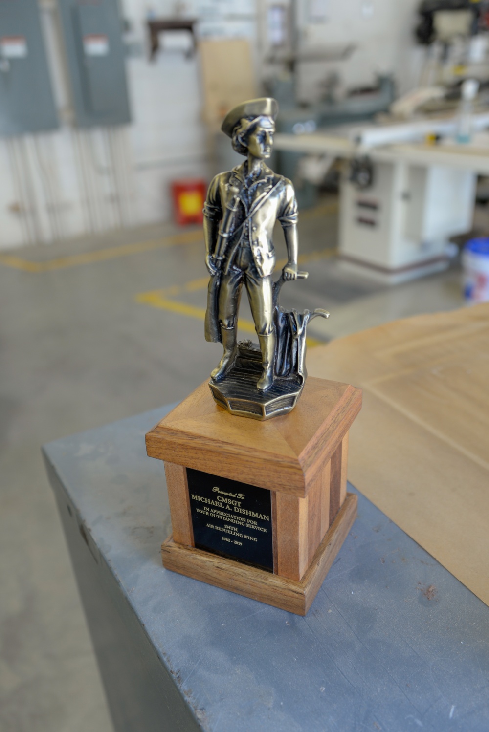 Civil Engineering Airmen Create Shadow Boxes