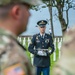 Army Soldier Prepares to Play Taps