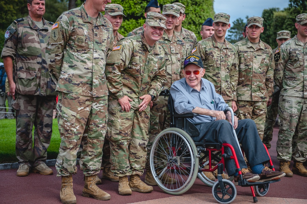 World War II Veteran Shares a Laugh