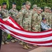 World War II Veteran Watches Folding of Flag