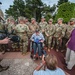 World War II Veteran Pauses for Photos