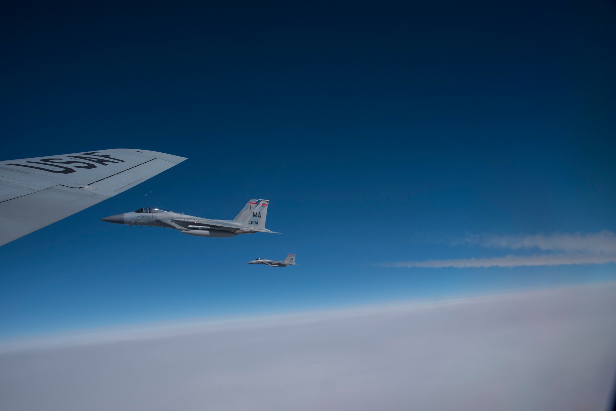 DVIDS Images F 15 Contrails at Arctic Challenge 2019