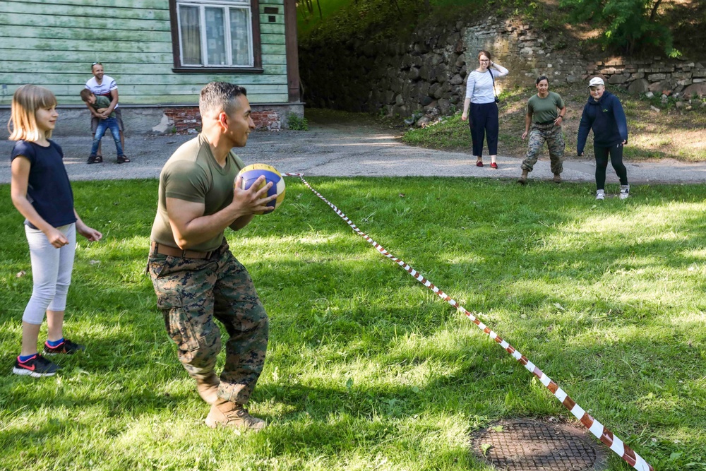 U.S. Marines visit Estonian Scout Union