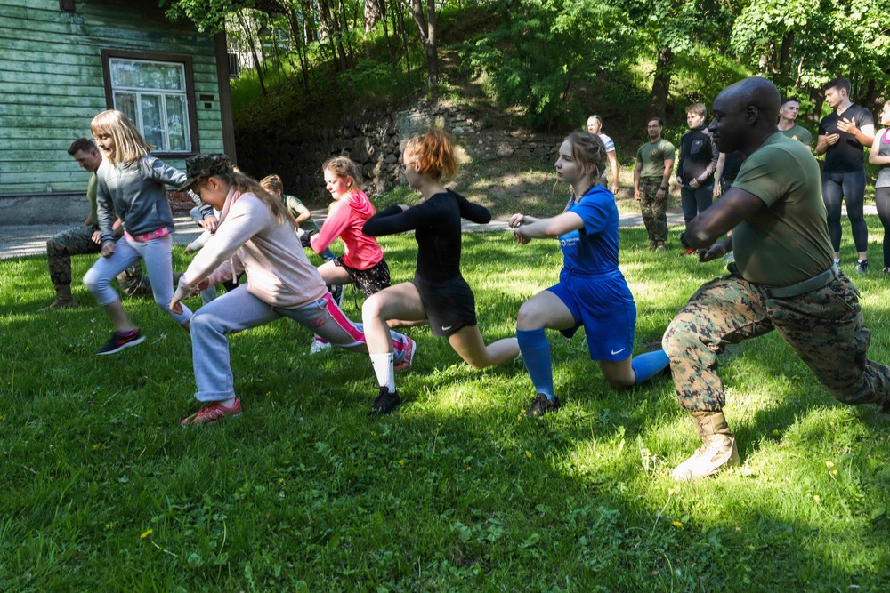 U.S. Marines visit Estonian Scout Union