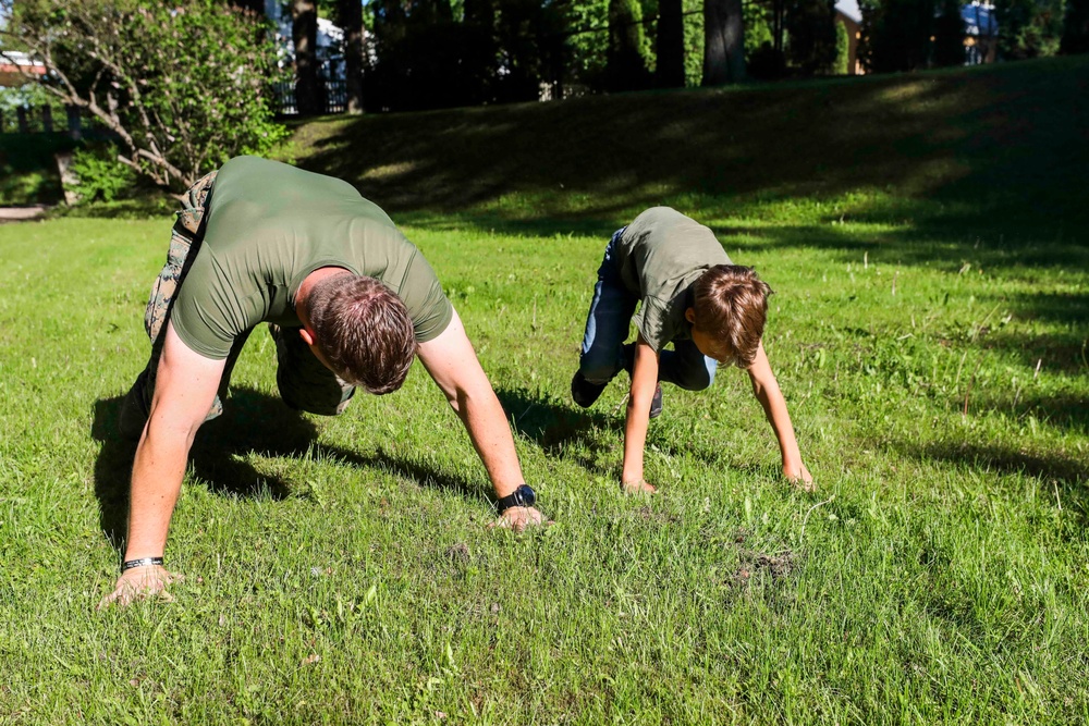 U.S. Marines visit Estonian Scout Union