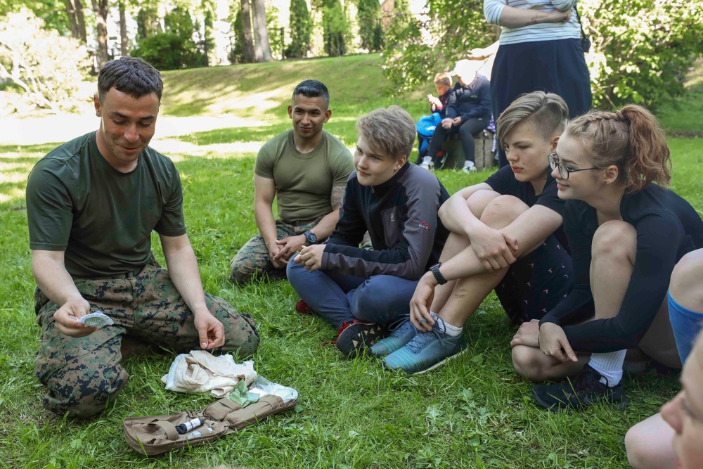 U.S. Marines visit Estonian Scout Union