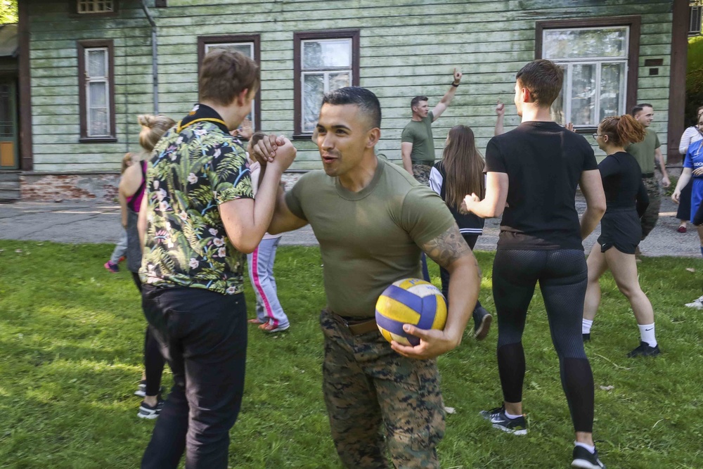 U.S. Marines visit Estonian Scout Union