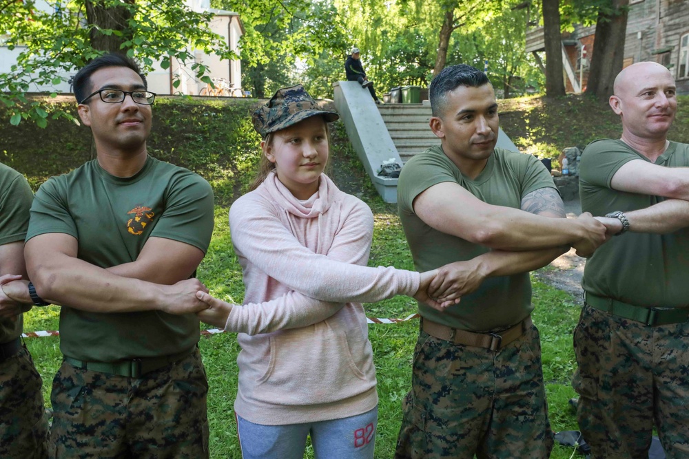 U.S. Marines visit Estonian Scout Union