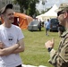 US Soldiers interact with Polish community