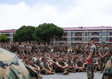 Staff Sgt. Chase C. Hunter McGroty-Hunter awarded Navy and Marine Corps Commendation Medal