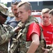 US Soldiers interact with Polish community