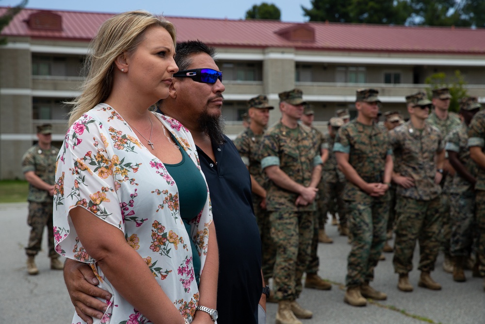 Staff Sgt. Chase C. Hunter McGroty-Hunter awarded Navy and Marine Corps Commendation Medal