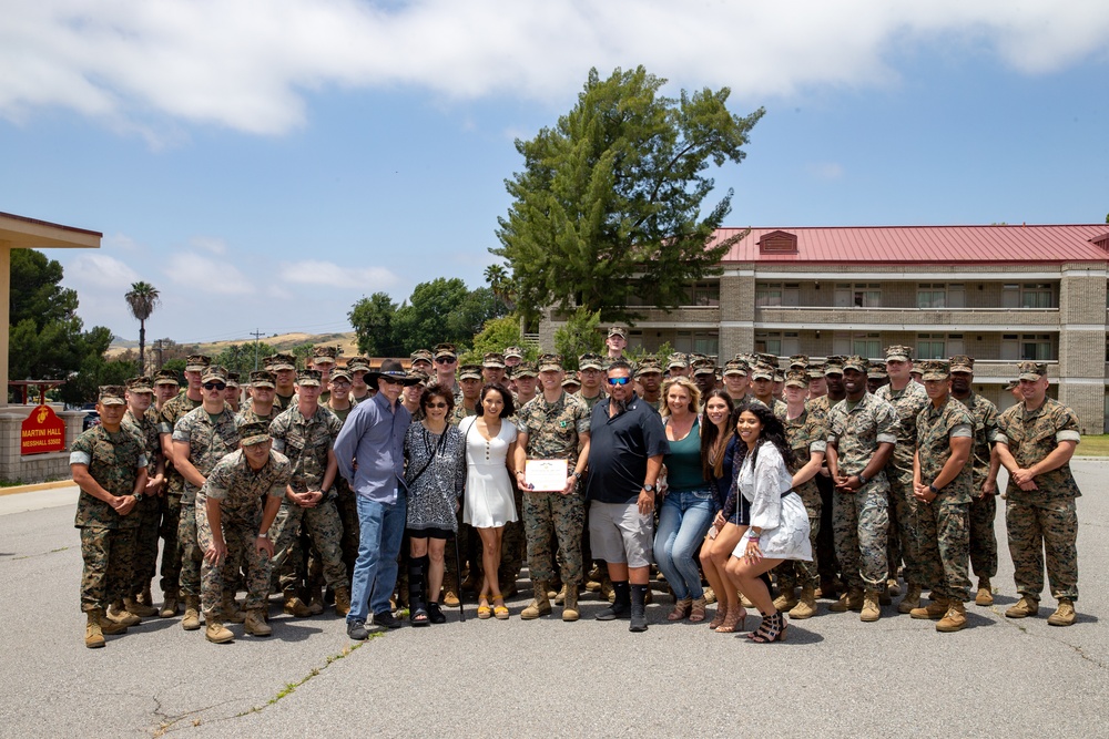 Staff Sgt. Chase C. Hunter McGroty-Hunter awarded Navy and Marine Corps Commendation Medal