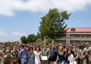 Staff Sgt. Chase C. Hunter McGroty-Hunter awarded Navy and Marine Corps Commendation Medal