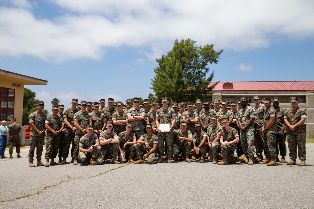 Staff Sgt. Chase C. Hunter McGroty-Hunter awarded Navy and Marine Corps Commendation Medal