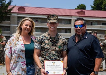 Staff Sgt. Chase C. Hunter McGroty-Hunter awarded Navy and Marine Corps Commendation Medal