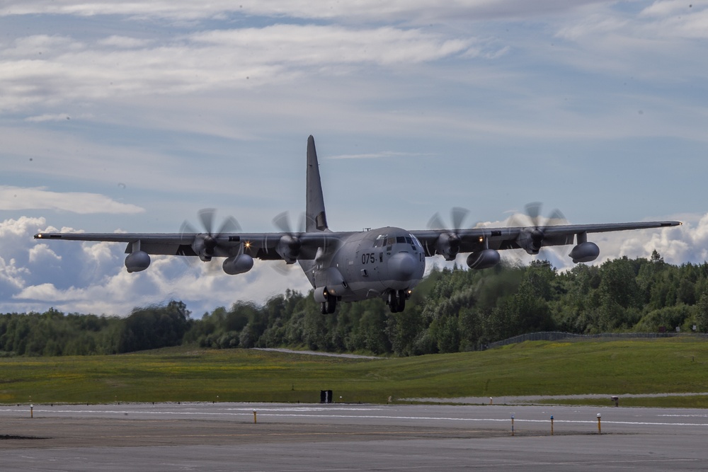 U.S. Marines land and take off at JBER Alaska