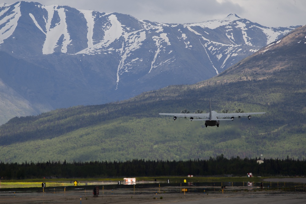 U.S. Marines land and take off at JBER Alaska