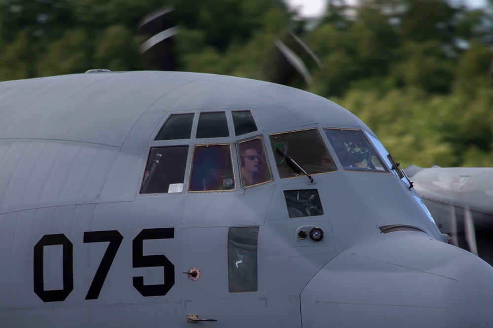 U.S. Marines land and take off at JBER Alaska