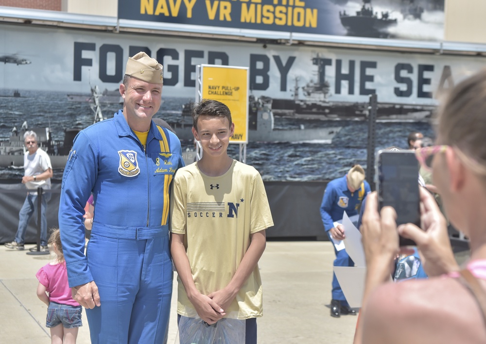 Blue Angels Visit Navy's VR Mission