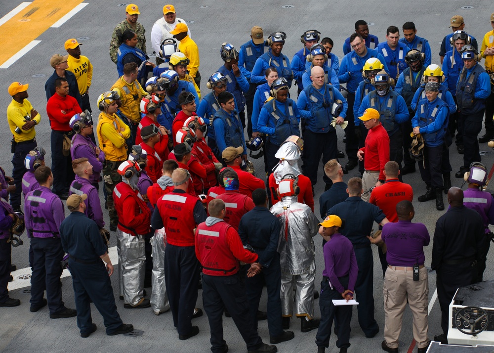 Flight Deck Fire Drill